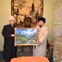 Имам-хатыб Читинской Соборной мечети Ришат Сайдашев и муфтий Кыргызстана Чубак ажы Жалилов