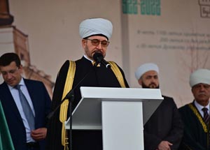 Выступление муфтия Гайнутдина на церемонии закладки камня Нижегородской Ярмарочной мечети