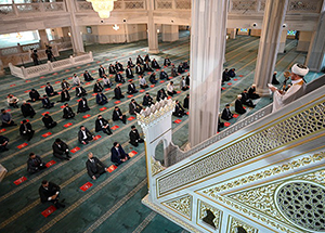 Ураза-байрам в Московской Соборной мечети 13 мая 2021 г. Фото 