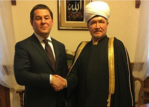 Муфтий шейх Равиль Гайнутдин поздравил Марата Мирхайдарова с новым назначением